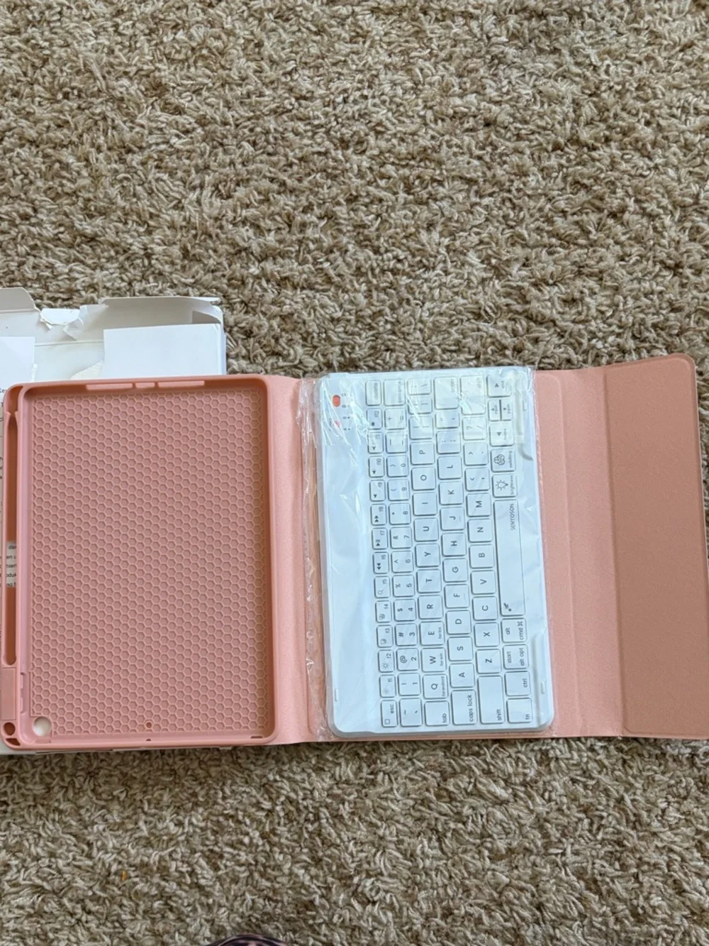 Wireless Keyboard Tablet Case - Pink